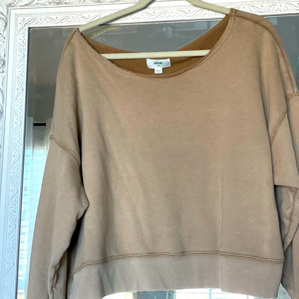 Aerie Off The Shoulder Sweatshirt